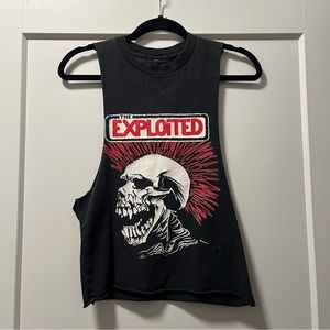 Vintage Exploited Skull Tank Top